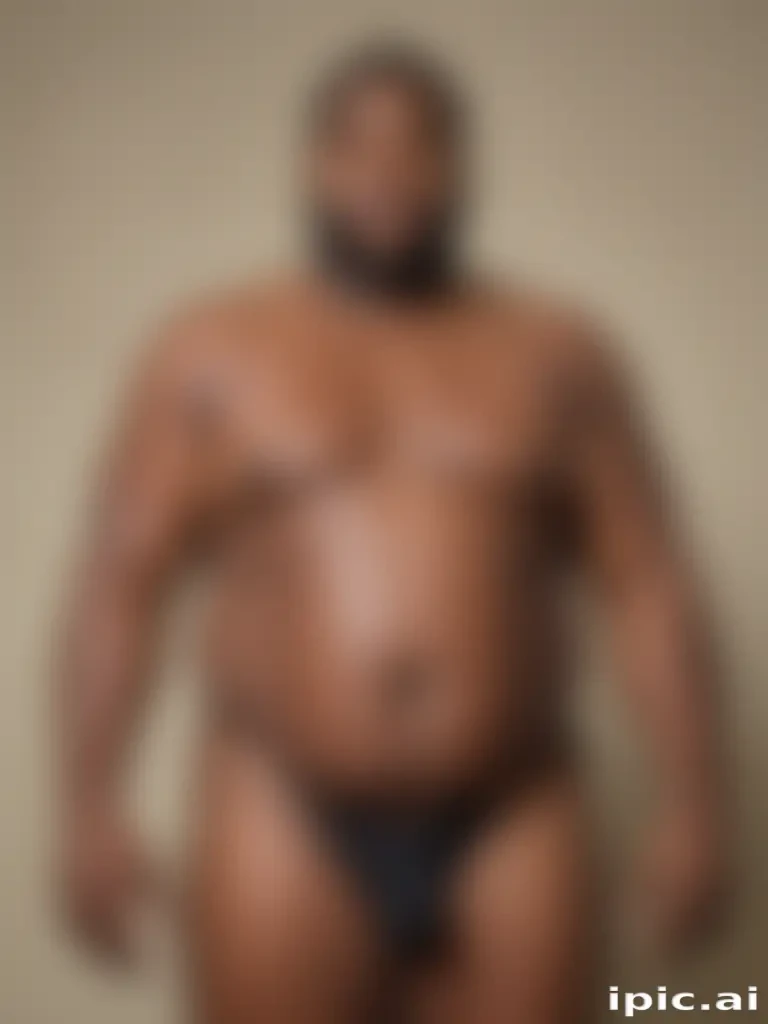 black fat man
