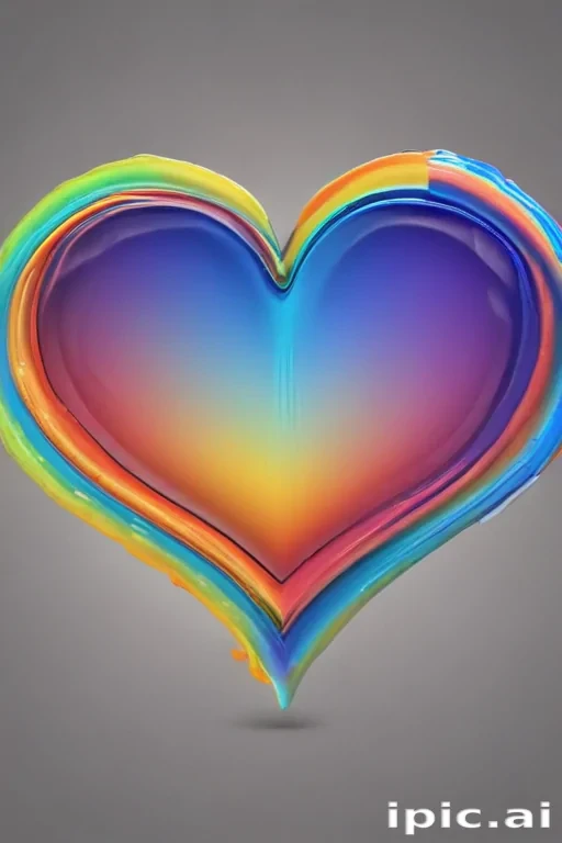 rainbow heart png