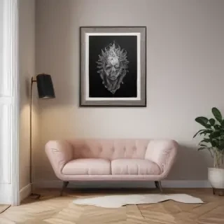 mockup wall art
