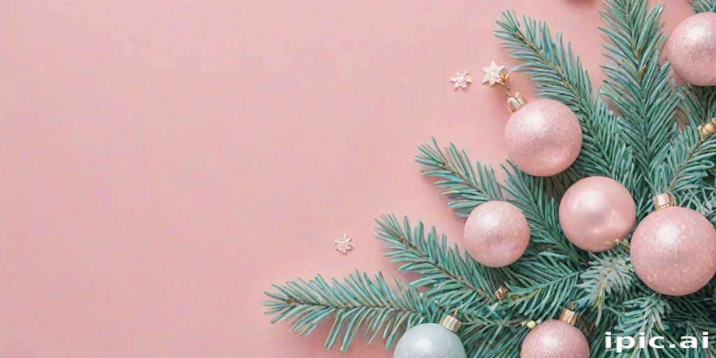 pastel aesthetic christmas wallpaper