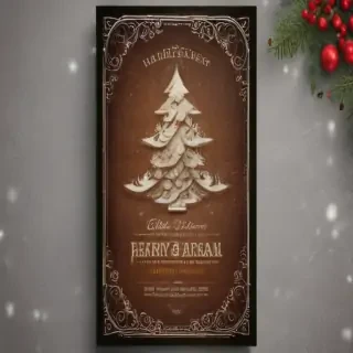 christmas card template psd