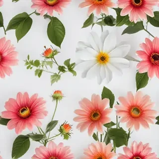 flower with white background