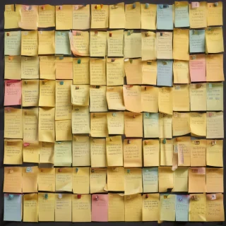 sticky note background