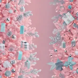 pastel aesthetic christmas wallpaper