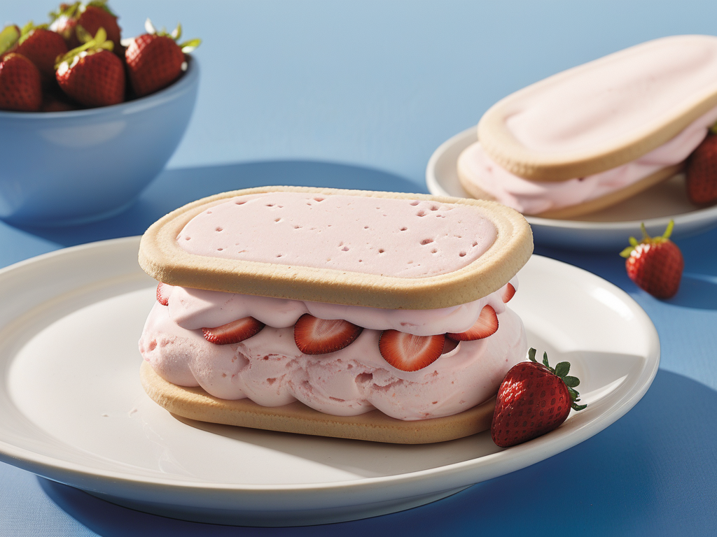 turkey hill strawberry ice cream sandwich