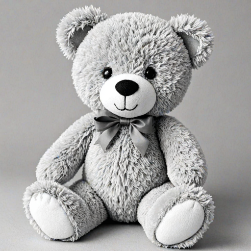 teddy bear clipart black and white