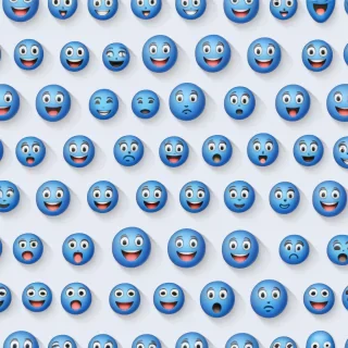 blue emoji