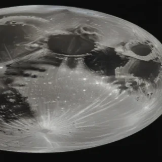 drawing of the moon