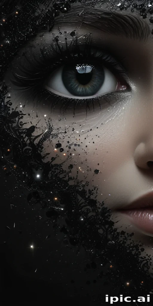 black and glitter background