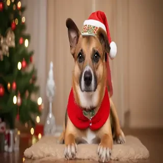 christmas dog photos