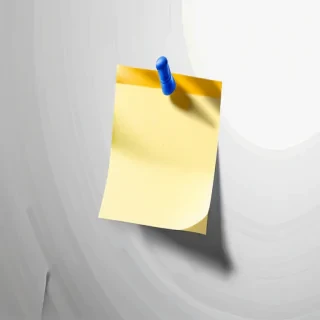 sticky note transparent background