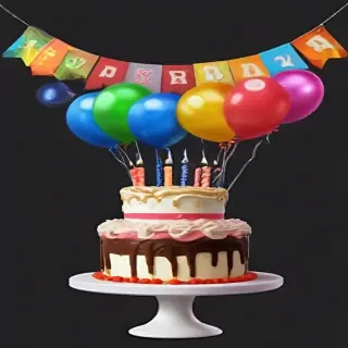 happy birthday transparent background