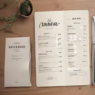 restaurant menu mockup