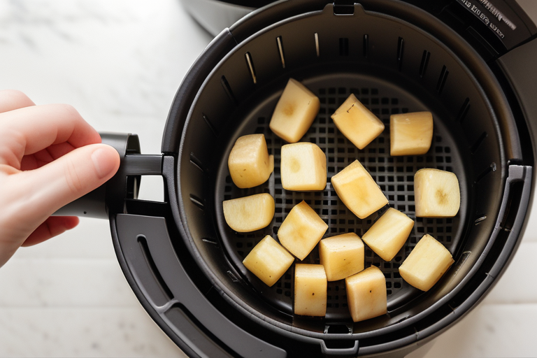 potato cubes in air fryer