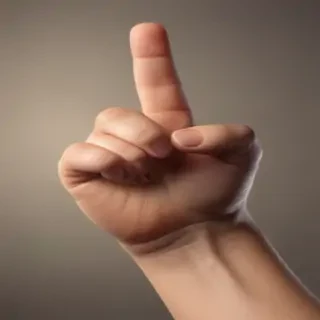 finger pointing png