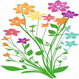 flowers clip art transparent background