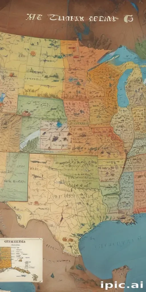 map of united states with states