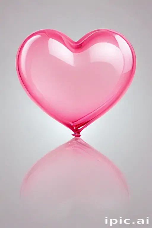 transparent pink heart