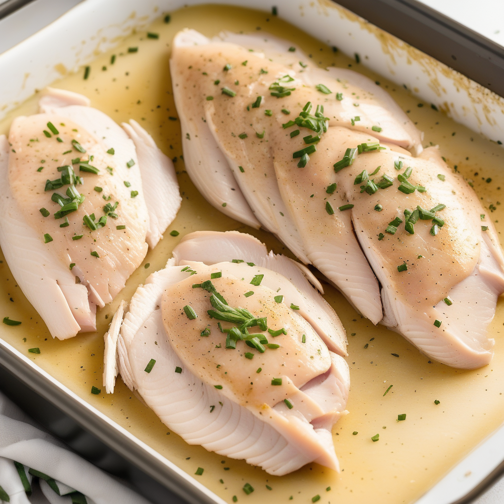 baked thin sliced chicken breast