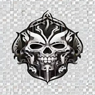 black and white png