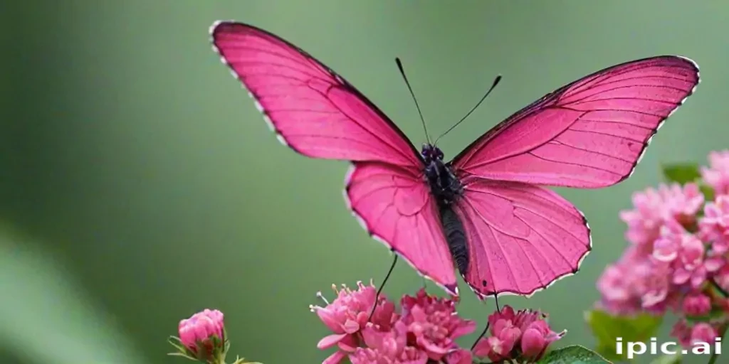 pink butterfly images