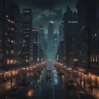 dark city background
