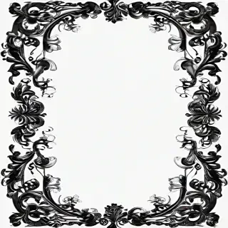 border clip art black and white