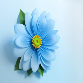 blue flower transparent background