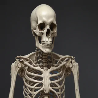 creative skeleton drawing art