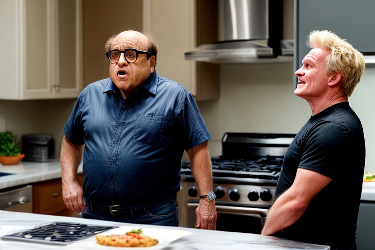 Danny DeVito impersonating Gordon Ramsey