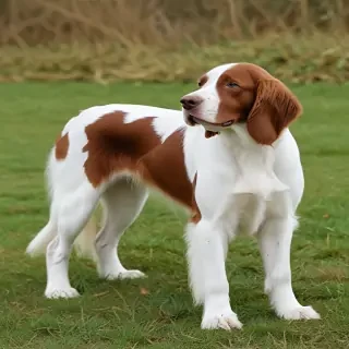 irish red and white setter