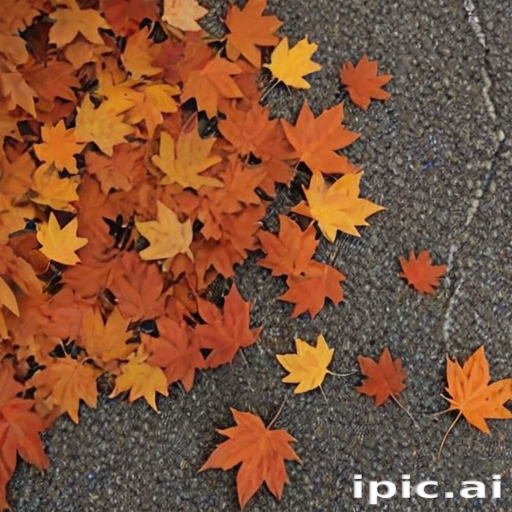 fall leaves aesthetic