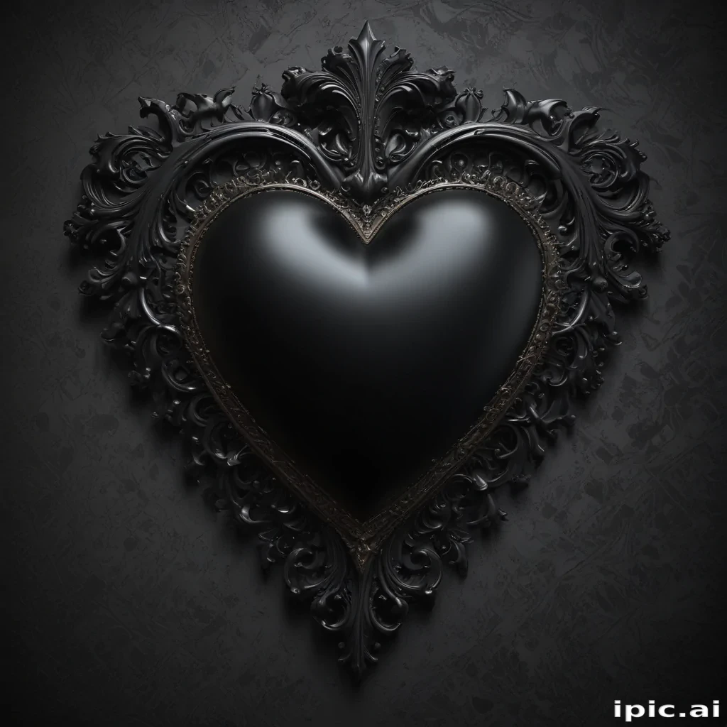 wallpaper black heart