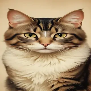 vintage cat illustration
