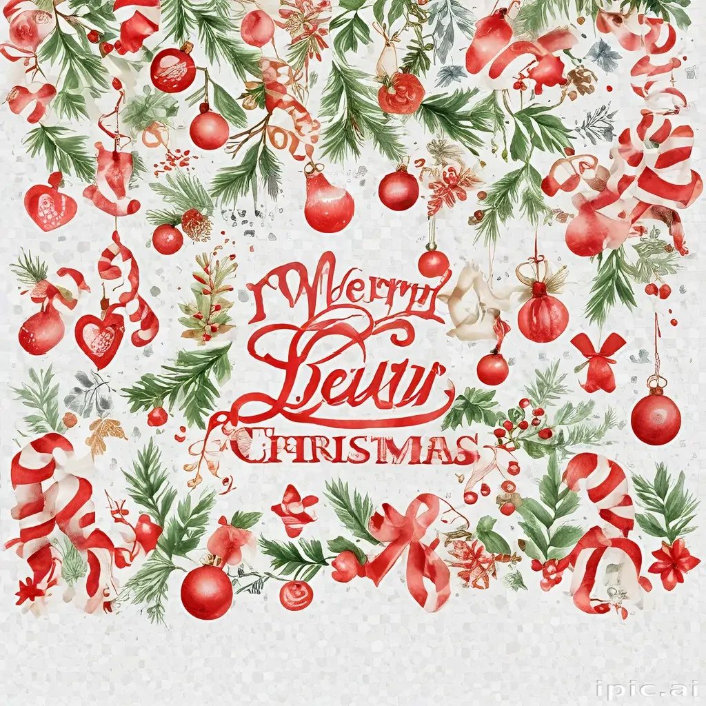 merry christmas clip art transparent background