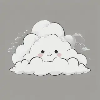 cartoon cloud drawing