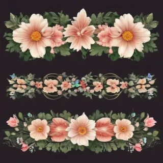 free flower border clipart