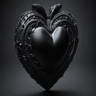 black heart pic