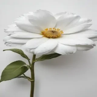 flower white bg