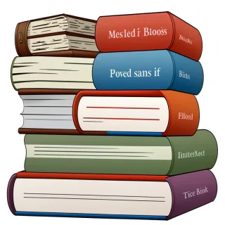 stack of books clip art
