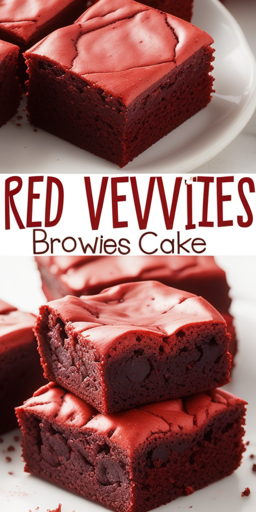 red velvet brownies from cake mix