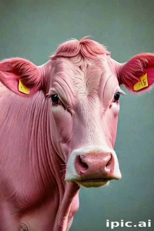 pink cow wallpaper