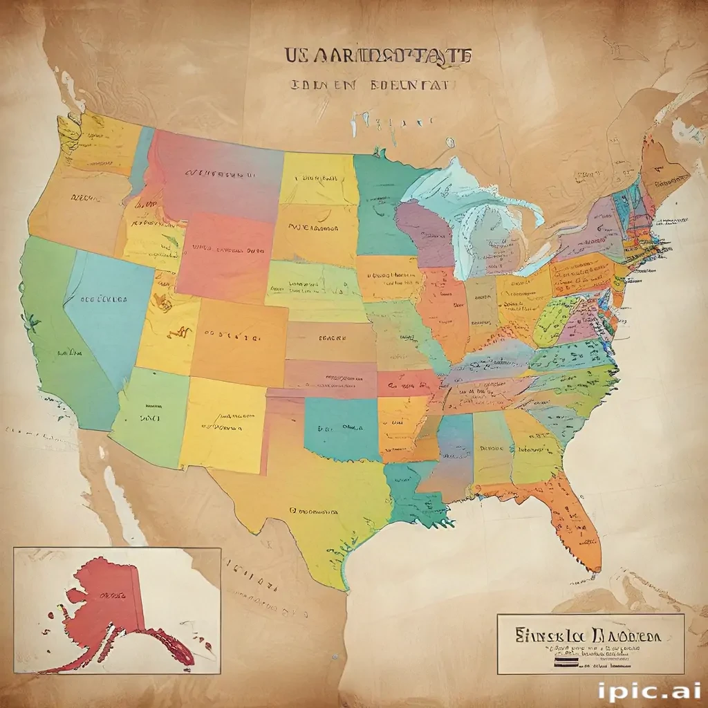 map of the us states