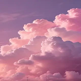 aesthetic pink clouds