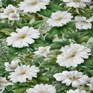 white and green background