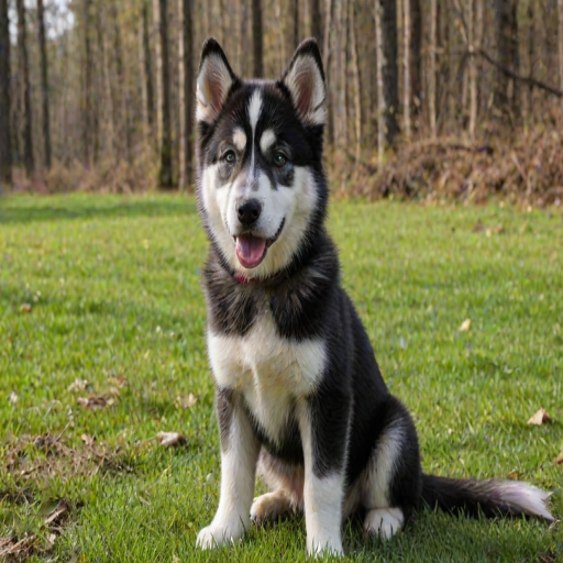 alaskan husky shepherd