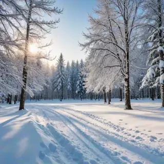 winter zoom background