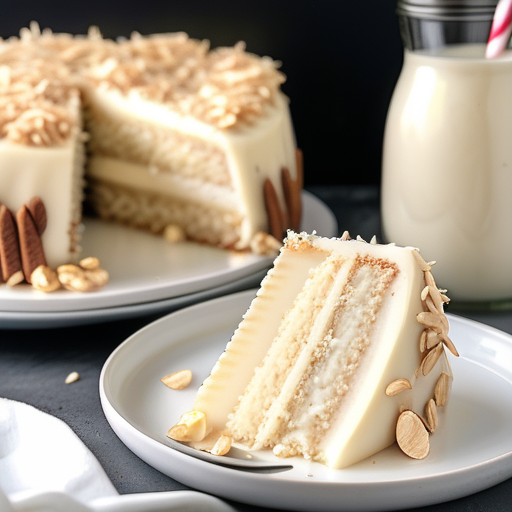 white german chocolate cake with cheesecake center