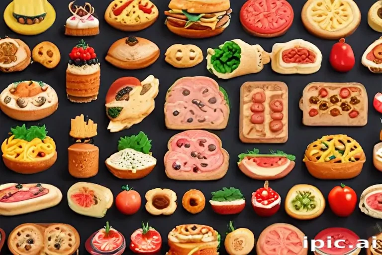 animated food