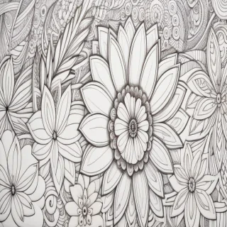 flower doodle art
